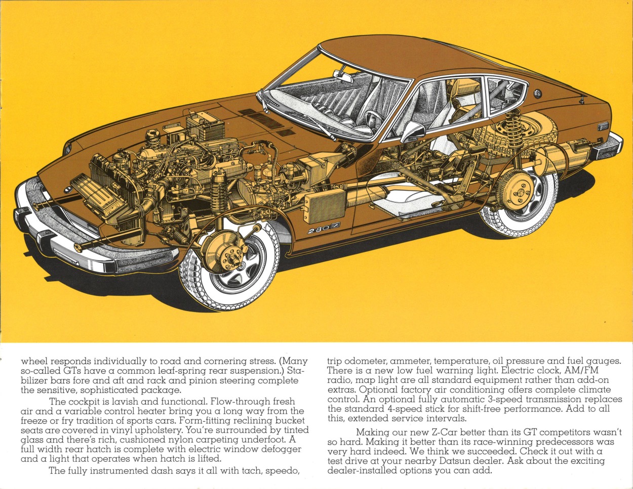 1976 Datsun 280Z Brochure Page 2